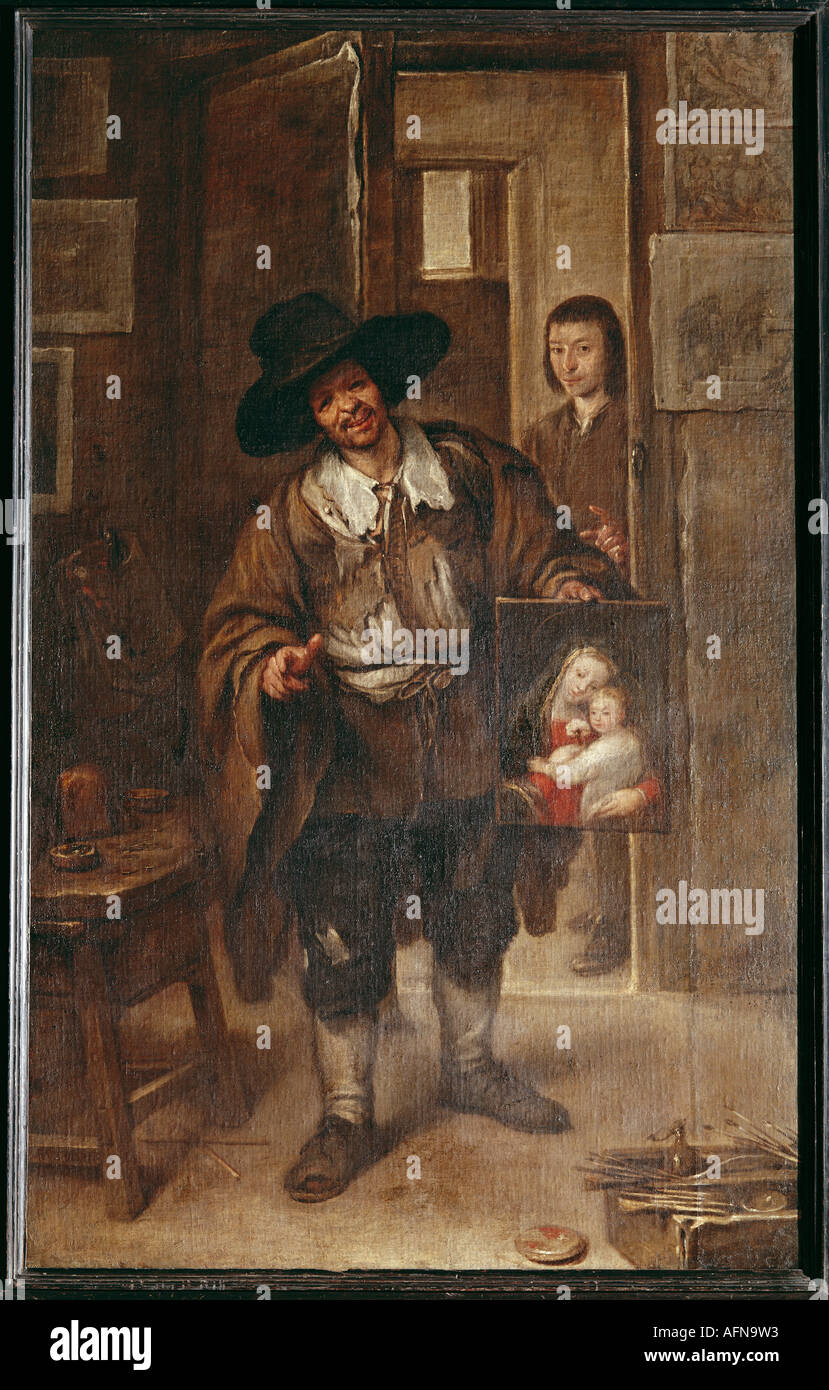 'Fine Arts, Antolinez, José, (1635 - 1675), peinture, 'l'image' marchand, vers 1670, huile sur toile, 201 cm x 125 cm, ancien Banque D'Images