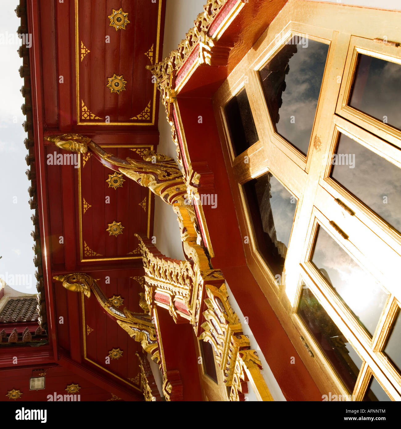 Wat Buddhapadipa temple bouddhiste thaïlandais à Wimbledon Londres Banque D'Images