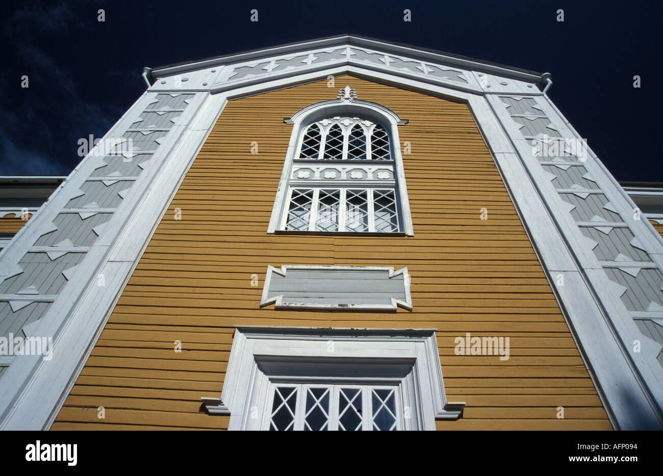 Église en bois Banque D'Images