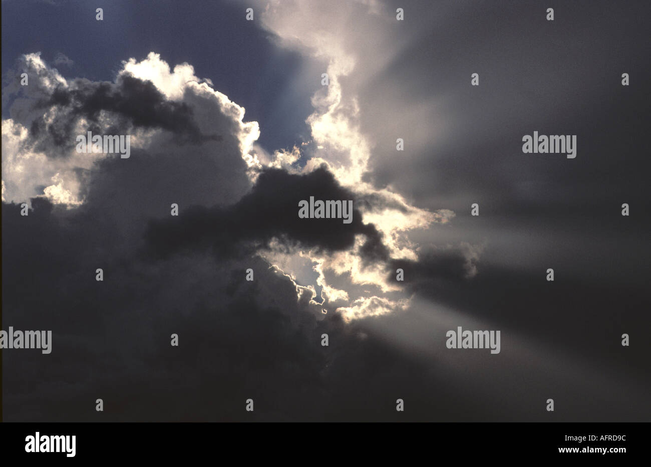 Nuages d’orage Banque D'Images