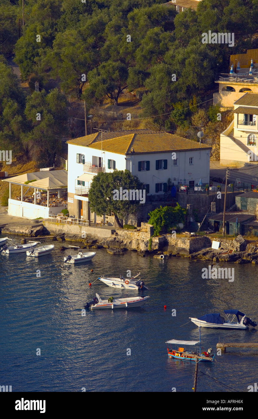 La maison blanche Kalami où l'écrivain Lawrence Durrell a écrit de Prospero Banque D'Images