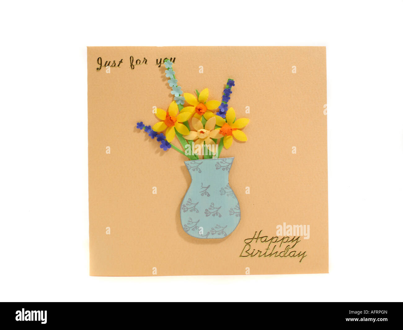 Carte de Vœux fait main Banque D'Images