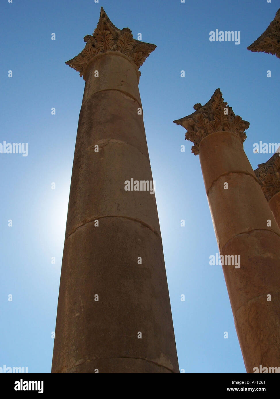 Ruines Romaines de Jerash en Jordanie Banque D'Images