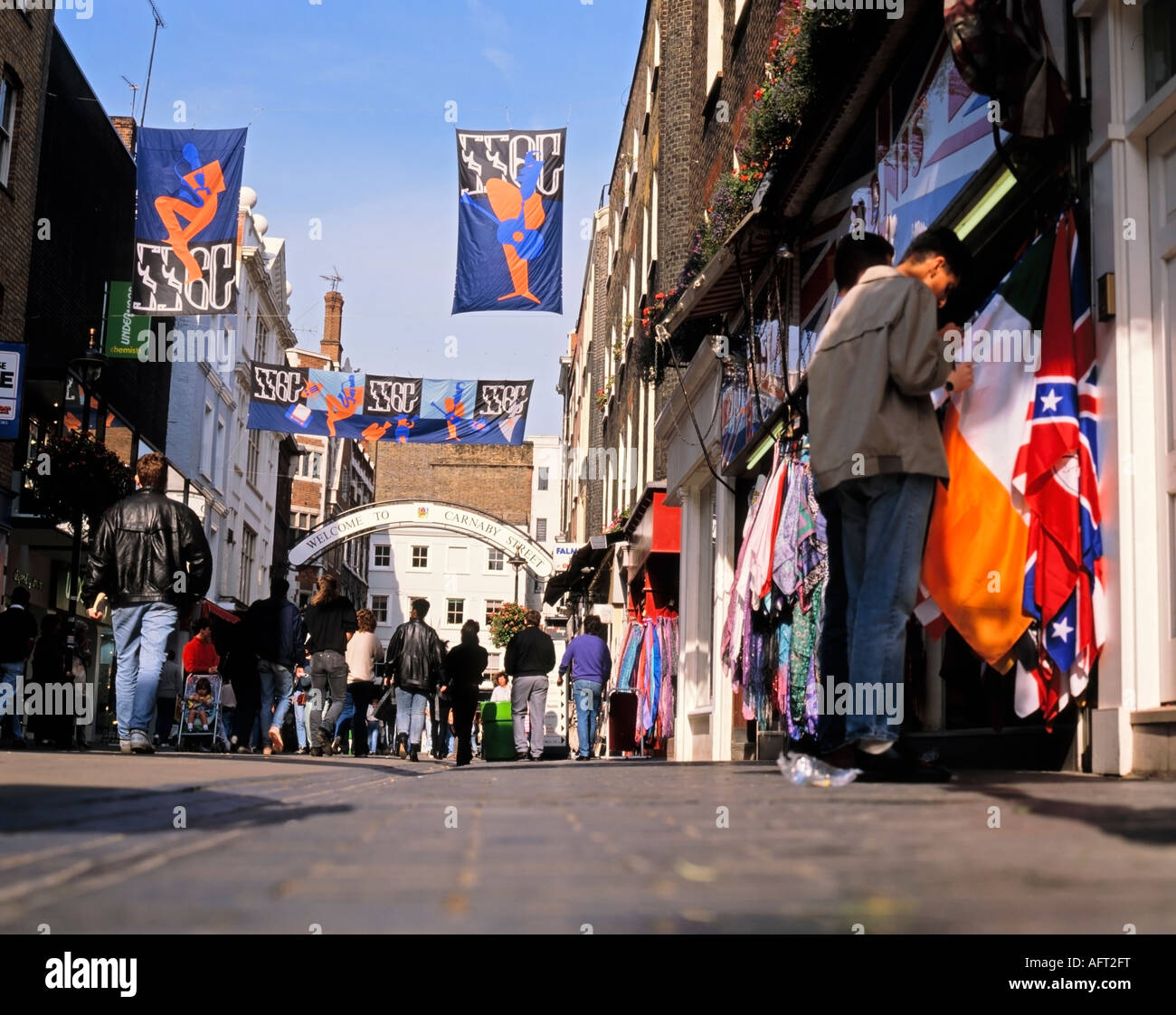 Carnaby Street, la célèbre attraction touristique à la mode, Soho, City of Westminster, London, England, United Kingdom Banque D'Images