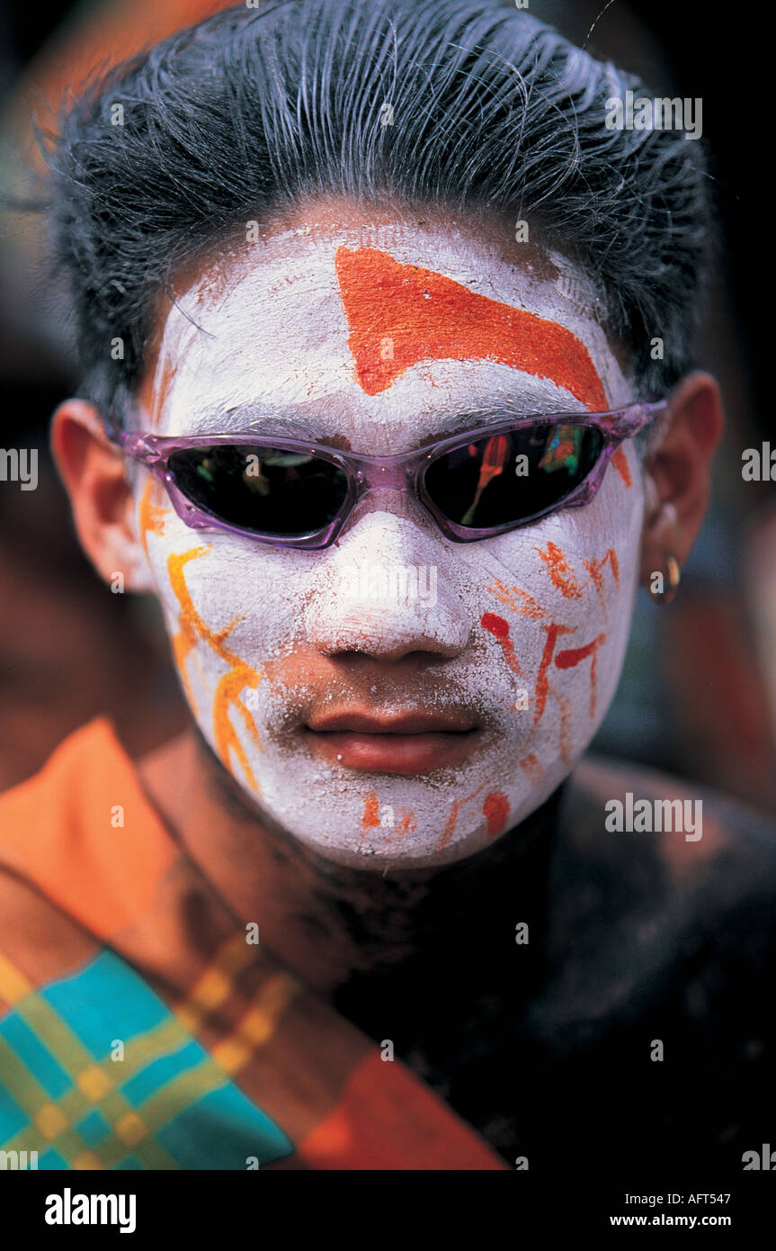 Festival Dinagyang Iloilo Philippines l'île de Panay Banque D'Images