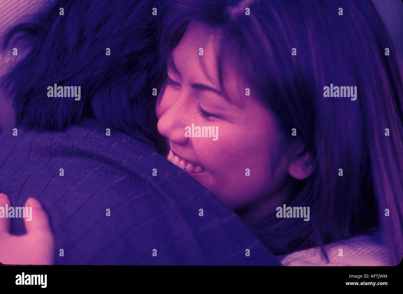 Couple, Close up (B&W) Banque D'Images