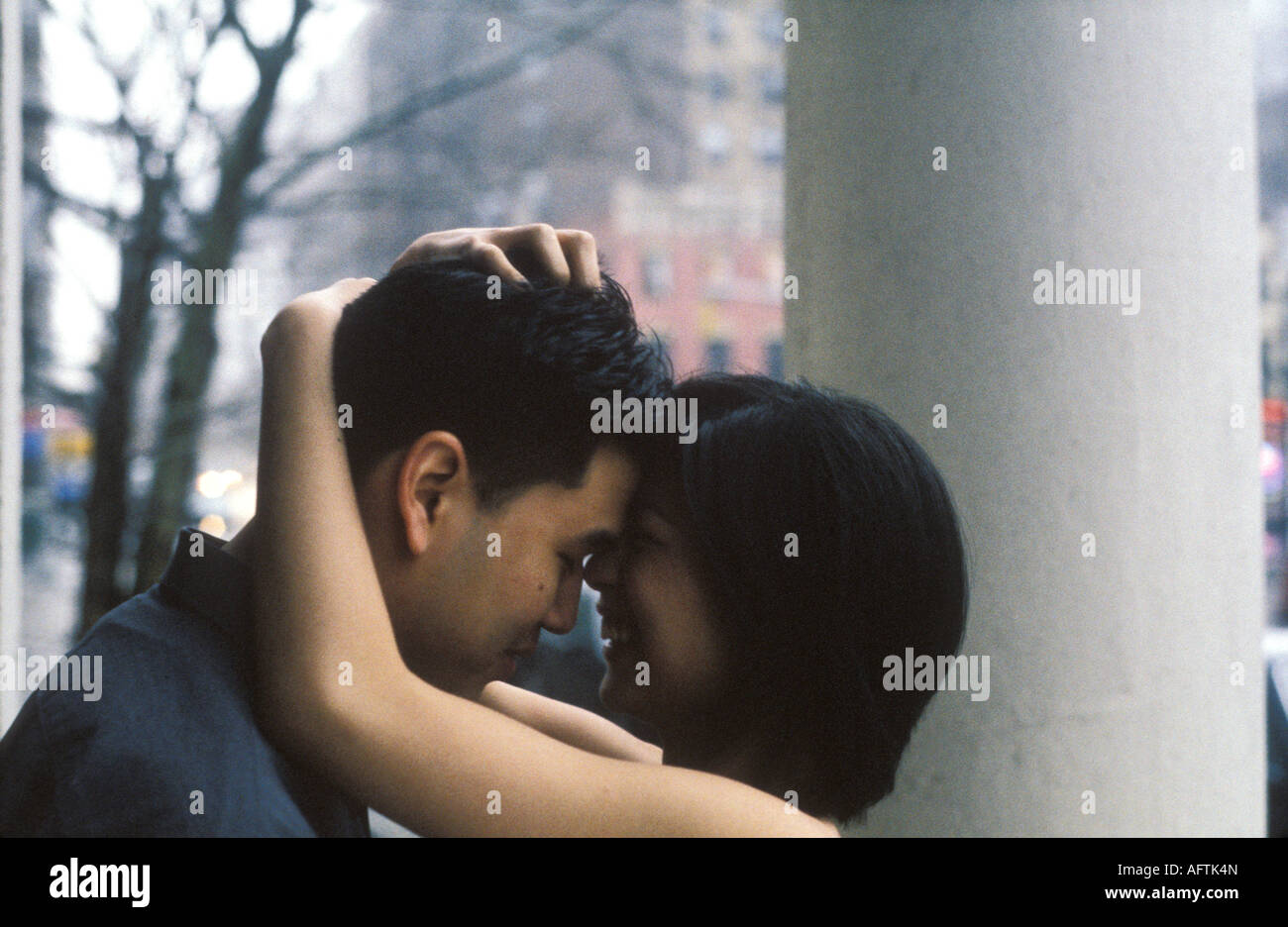Couple, smiling Banque D'Images