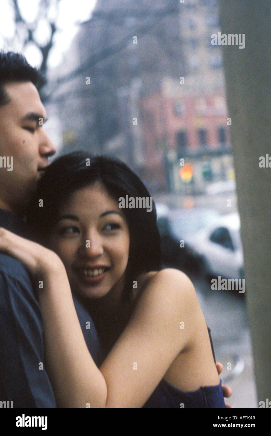 Couple, smiling Banque D'Images