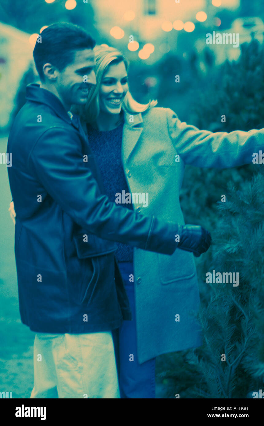 L'homme et de la femme ensemble (B&W) Banque D'Images