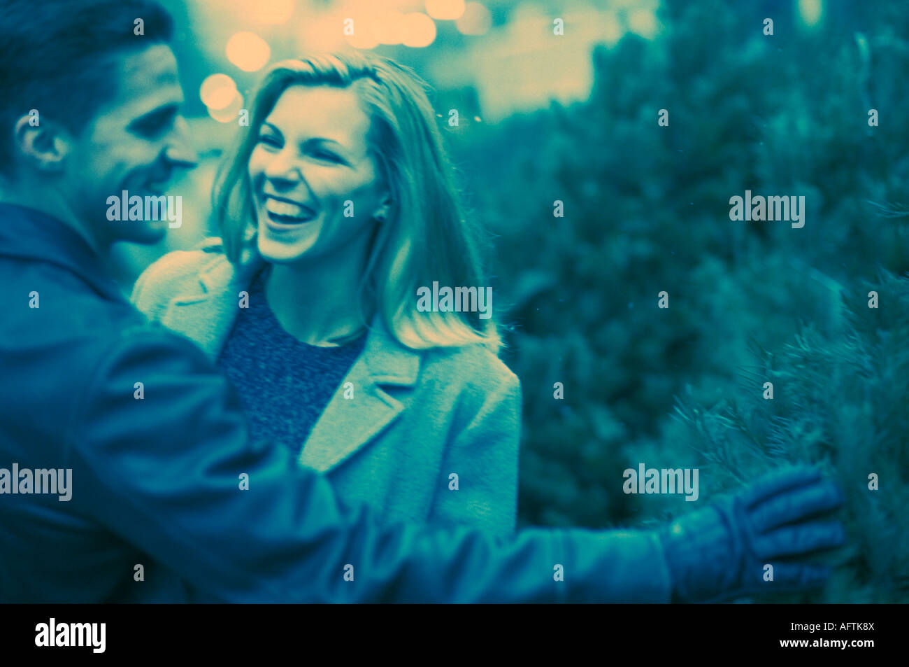 L'homme et de la femme ensemble (B&W) Banque D'Images