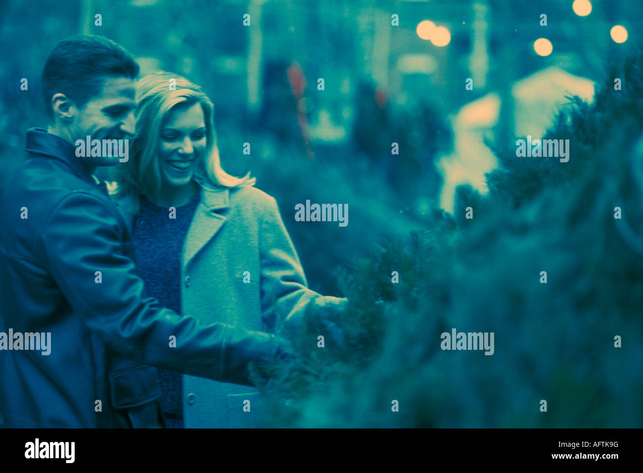 L'homme et de la femme ensemble (B&W) Banque D'Images