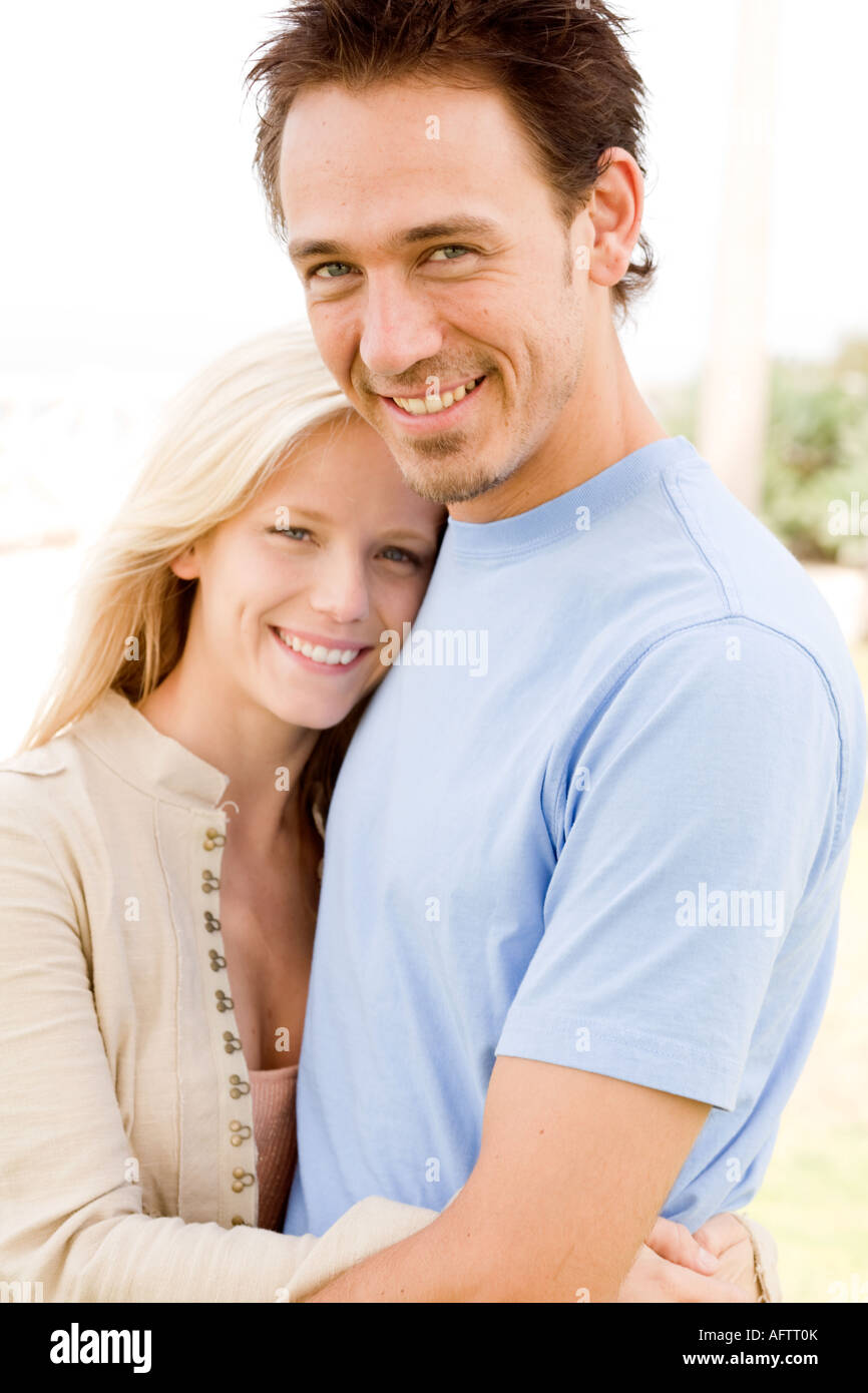 Couple mature, smiling Banque D'Images