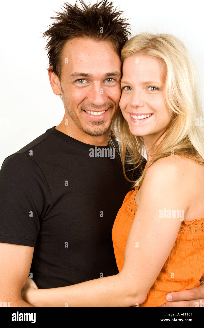 Couple mature, smiling Banque D'Images