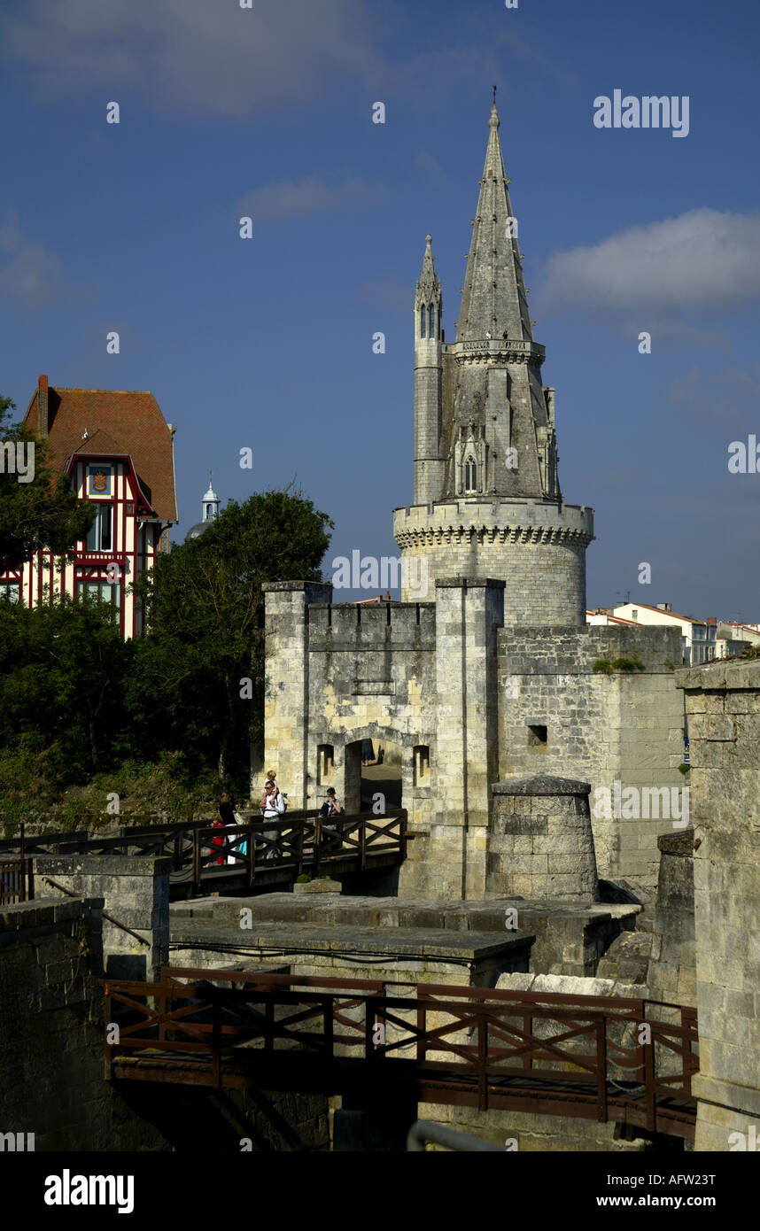 Tour de la Lanterne, tour lanterne, quatre sergents, port des Minimes, La Rochelle, France, Europe Banque D'Images