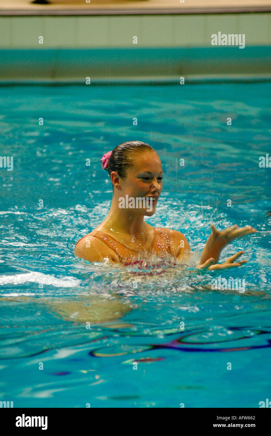 Championnats de natation synchronisée BRITANNIQUE WALSALL Banque D'Images