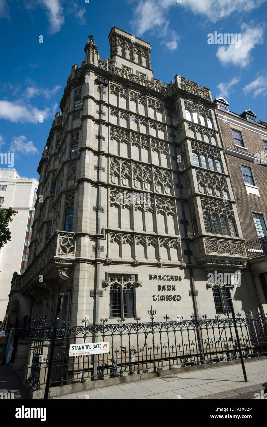 Barclays Bank Limited à Stanhope Gate London England Banque D'Images