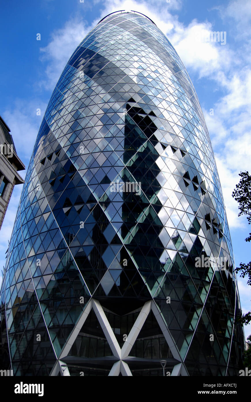 30 St Mary Axe Londres Angleterre Banque D'Images