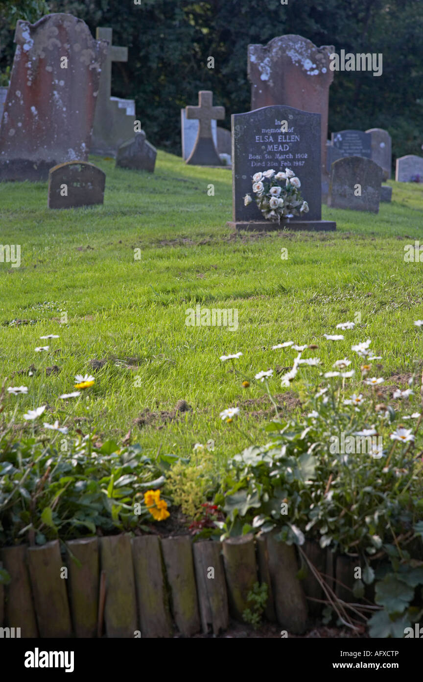 Cimetière en Ranworth Église, Norfolk Banque D'Images