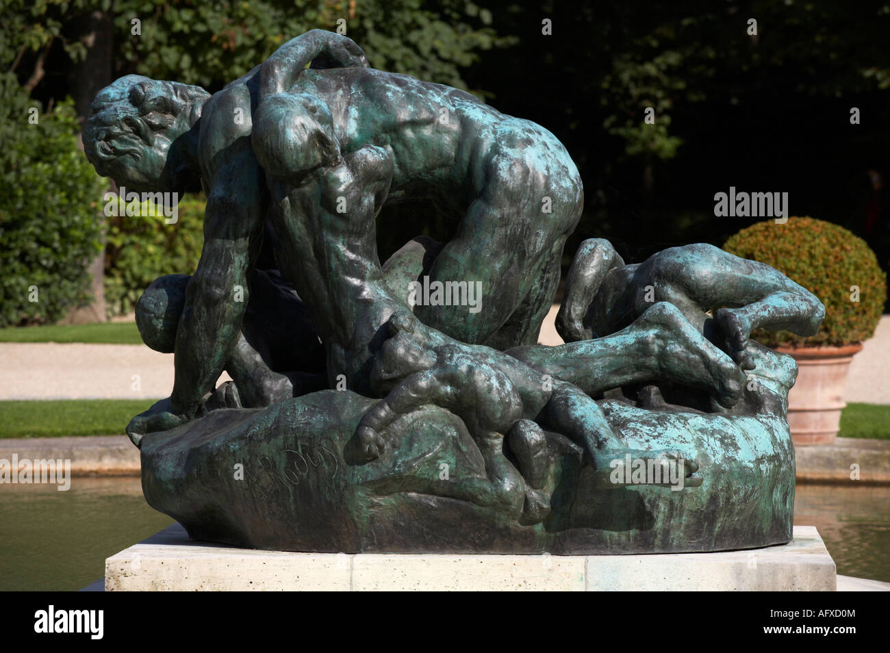 Ugolin et ses enfants au Musée Rodin Gardens Paris France Photo Stock