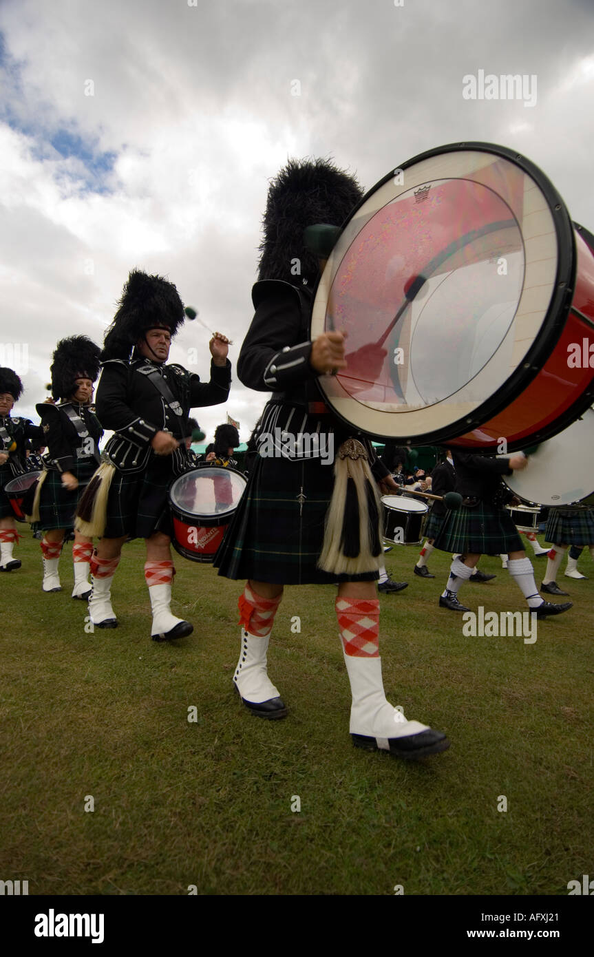 Ballater and District Pipe Band Banque D'Images