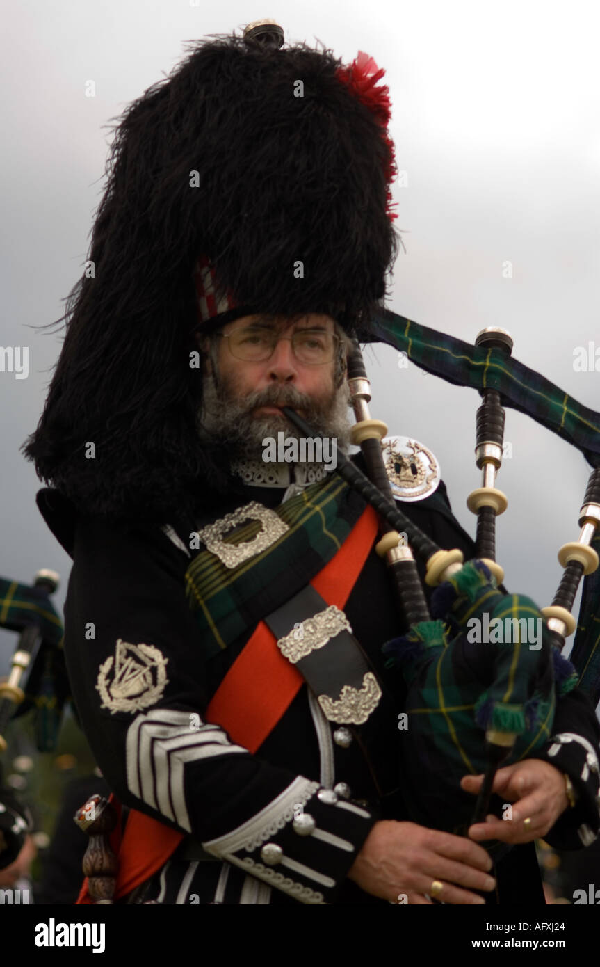 Ballater and District Pipe Band Banque D'Images