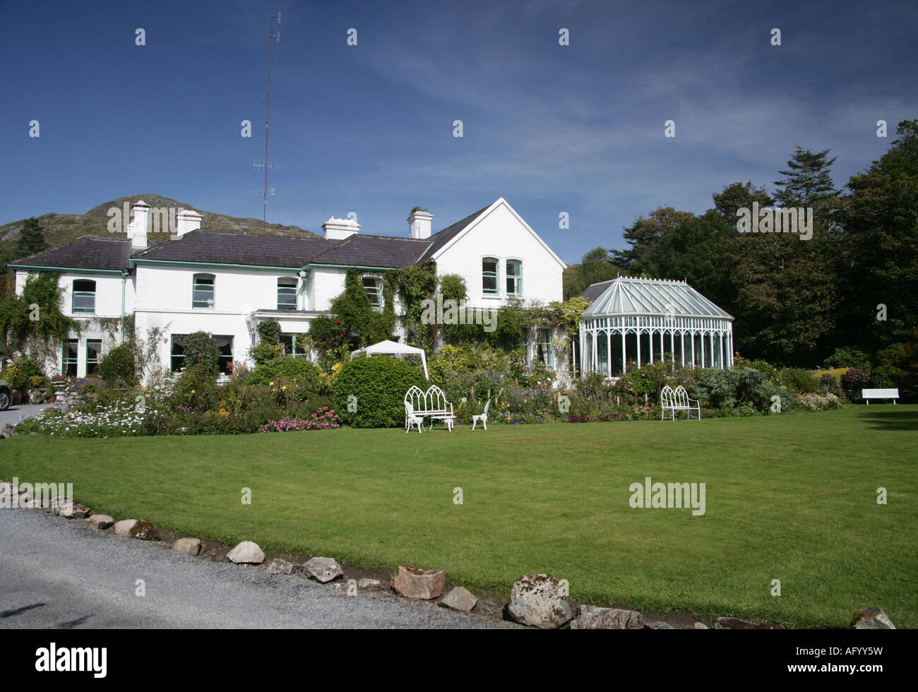 Le Cashel House Hôtel Cashel Connemara Irish country house hotel Banque D'Images