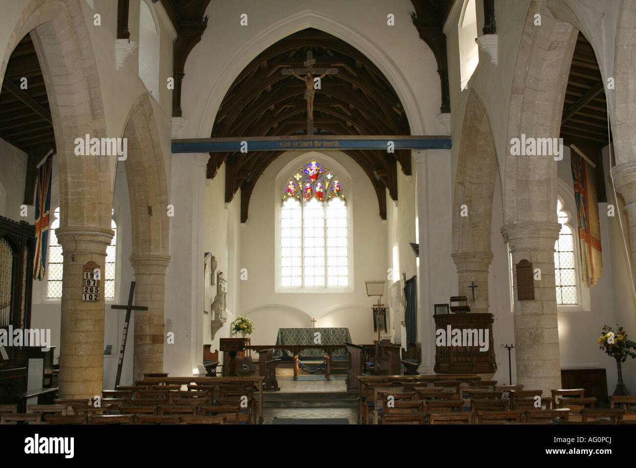 L'église de Burnham Thorpe Banque D'Images