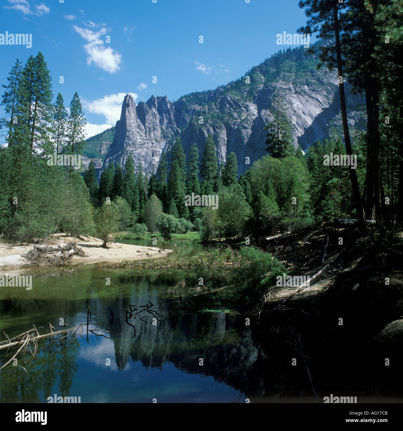 Rochers sentinelles Yosemite National Park California USA Banque D'Images