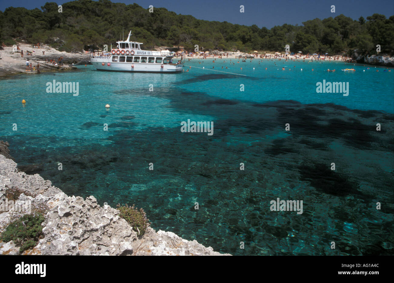 Cala n Turqueta Menorca Banque D'Images