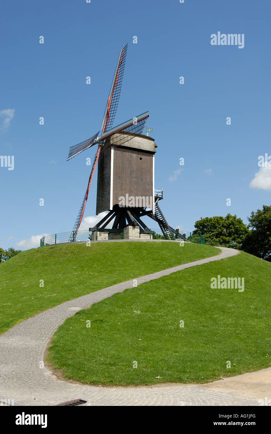 Janhuismolen St, Bruges Belgique Banque D'Images