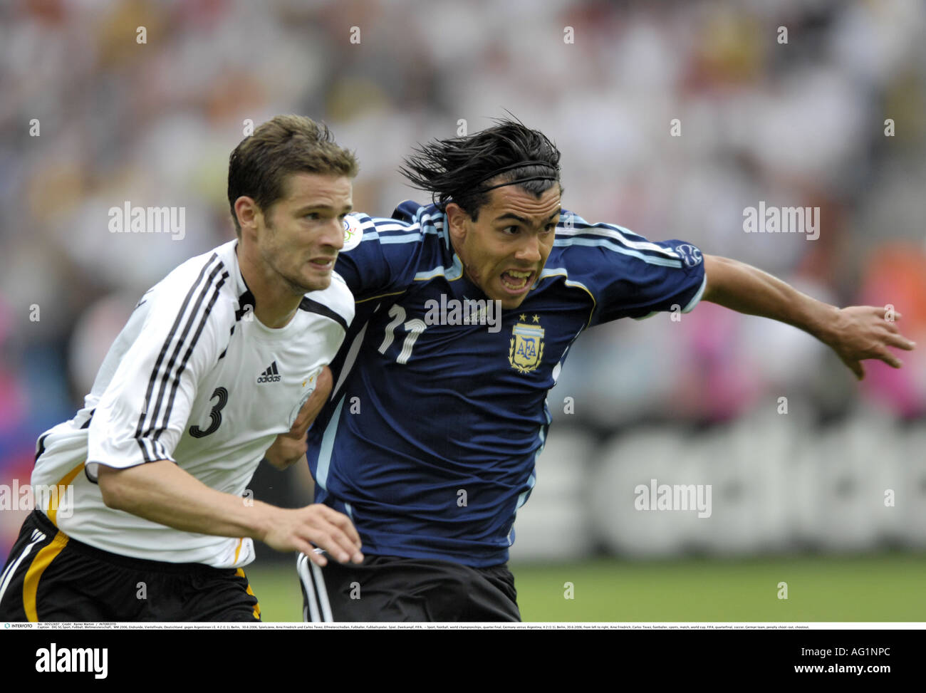 Le sport, football, championnats du monde, quart-de-finale, l'Allemagne contre l'Argentine, 4:2 (1:1), Berlin, 30.6.2006, Additional-Rights Clearance-Info-Not-Available- Banque D'Images
