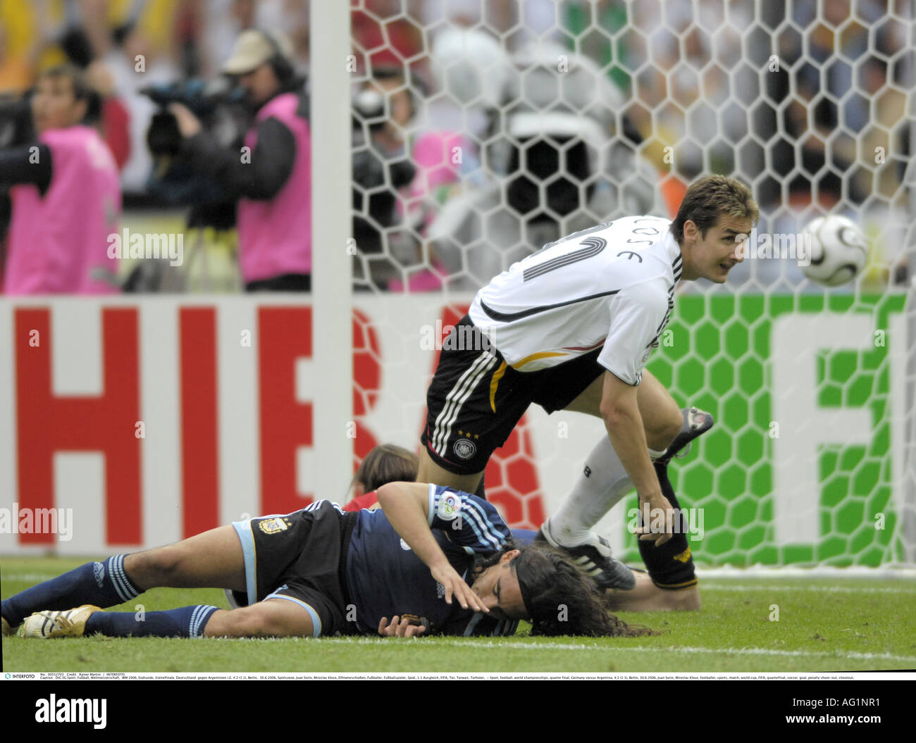 Le sport, football, championnats du monde, quart-de-finale, l'Allemagne contre l'Argentine, 4:2 (1:1), Berlin, 30.6.2006, Additional-Rights Clearance-Info-Not-Available- Banque D'Images