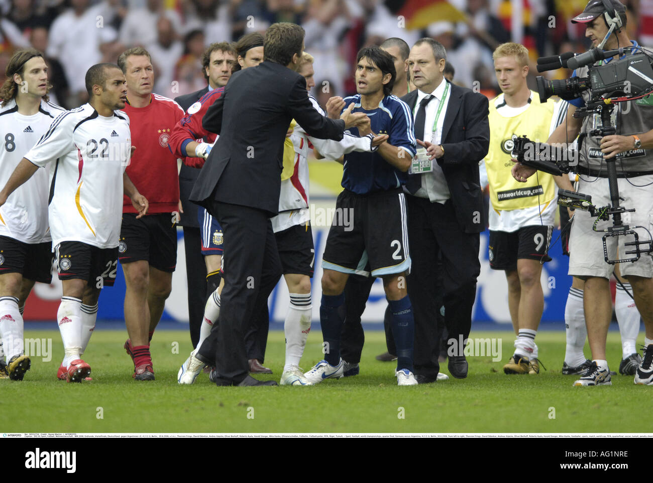 Le sport, football, championnats du monde, quart-de-finale, l'Allemagne contre l'Argentine, 4:2 (1:1), Berlin, 30.6.2006, Additional-Rights Clearance-Info-Not-Available- Banque D'Images