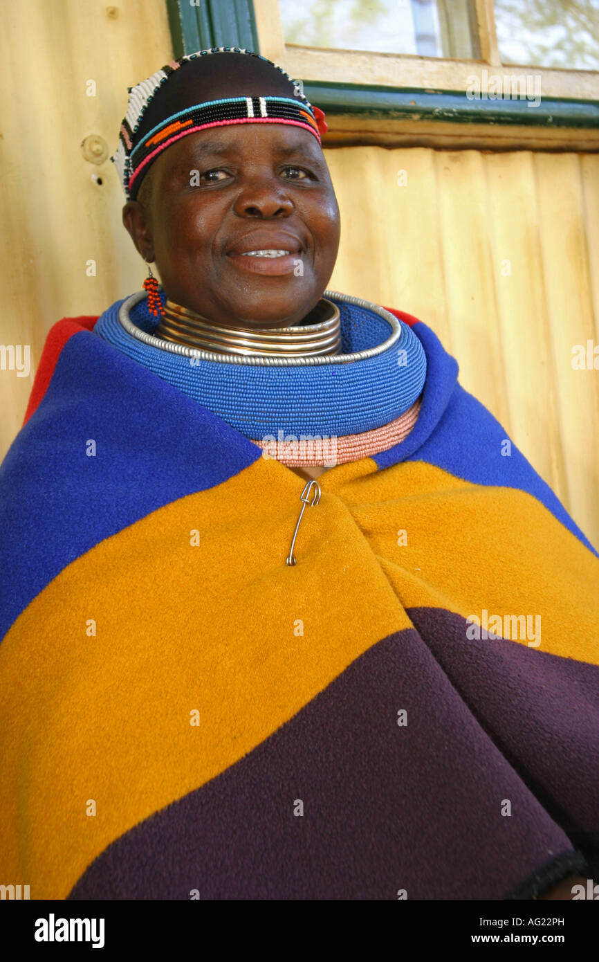 Reste Pligrims Femme Ndebele Banque D'Images