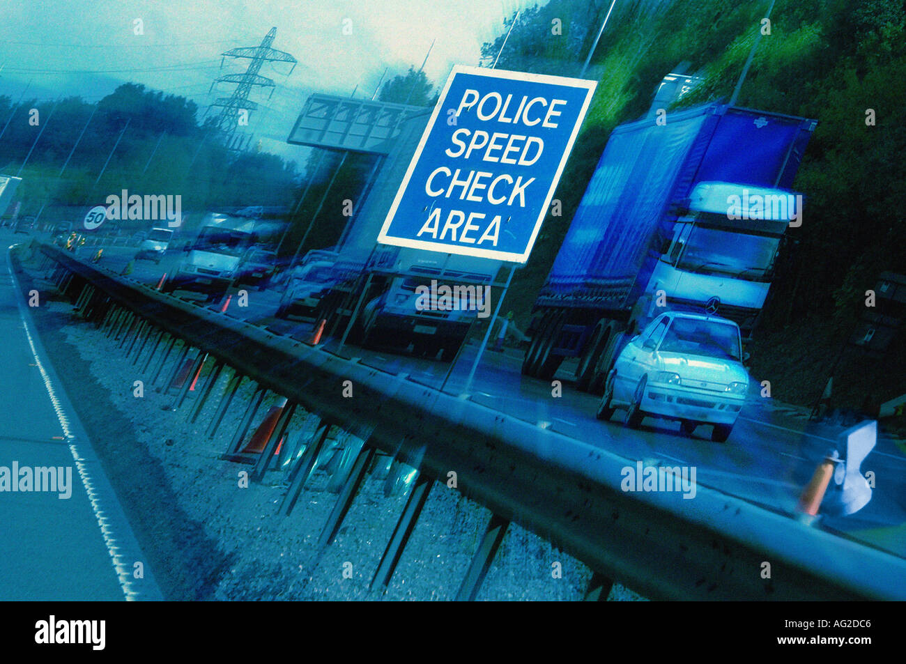 Autoroute de UK Banque D'Images