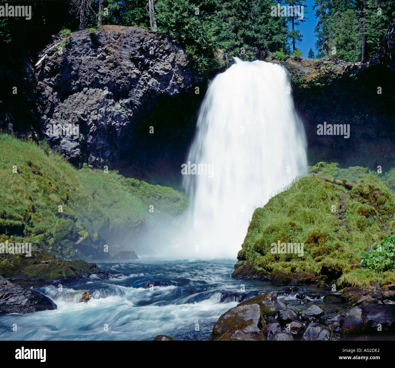 Sahalie Falls Washington State Banque D'Images