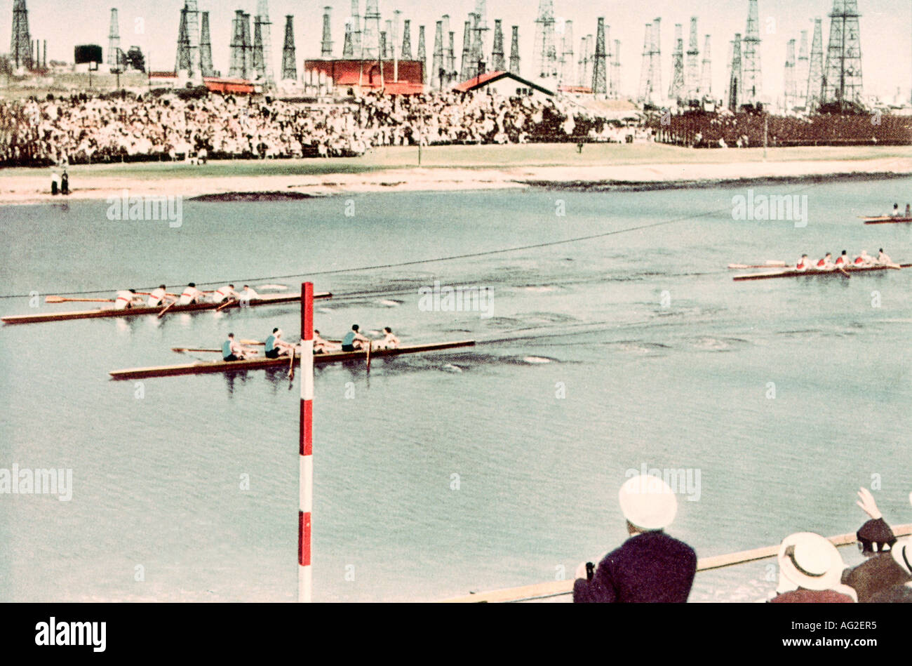 Sports, Jeux Olympiques, finale, aviron, Los Angeles, États-Unis, 1932, Banque D'Images