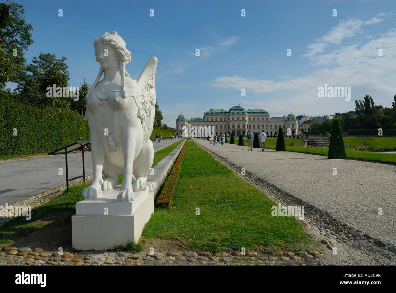 Palais du Belvédère. Vienne, Autriche Banque D'Images