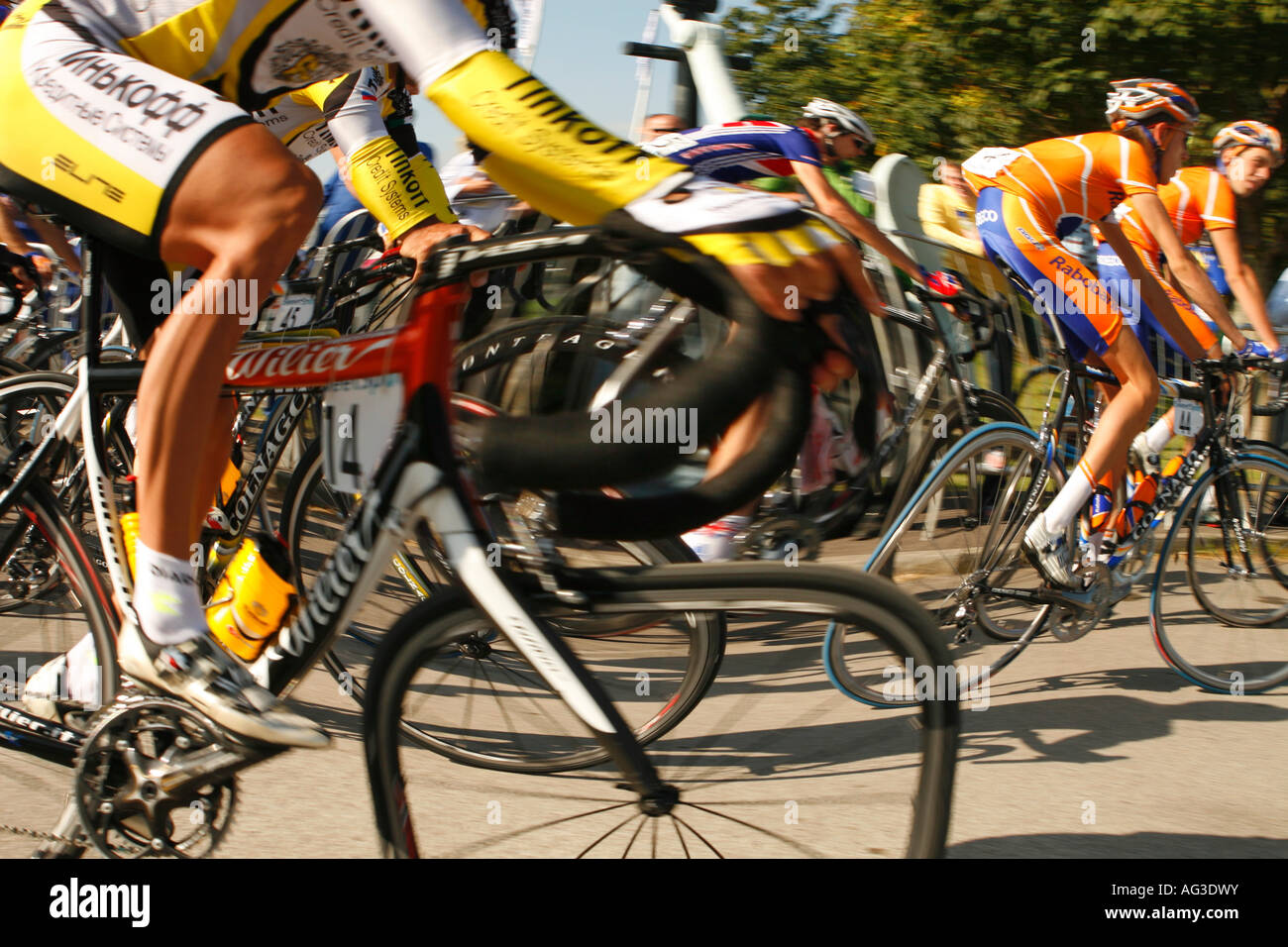 Le Tour de Bretagne cycliste professionnel 2007 Banque D'Images