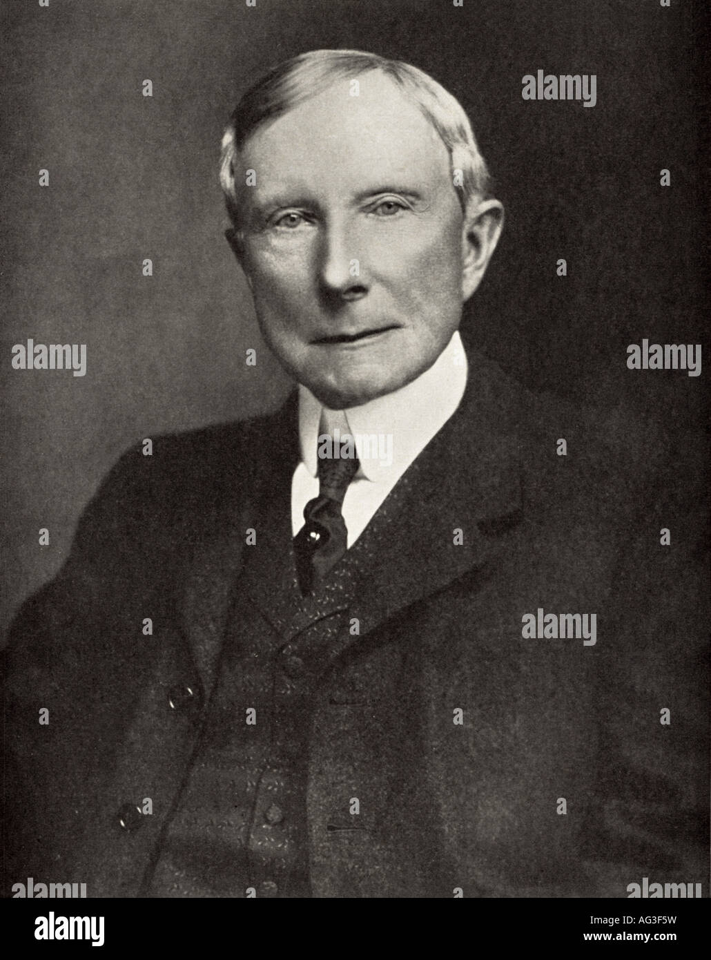 JOHN D. ROCKEFELLER - magnat du pétrole américain et philanthrope en 1935 Banque D'Images