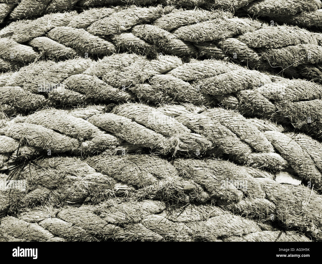Purge complète de close up shot d'épais manteau fait de fibres naturelles Banque D'Images