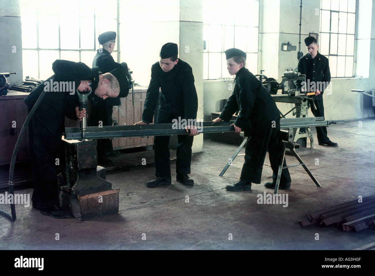 Personnes, professions, métallurgie, Allemagne, années 1950, , Banque D'Images