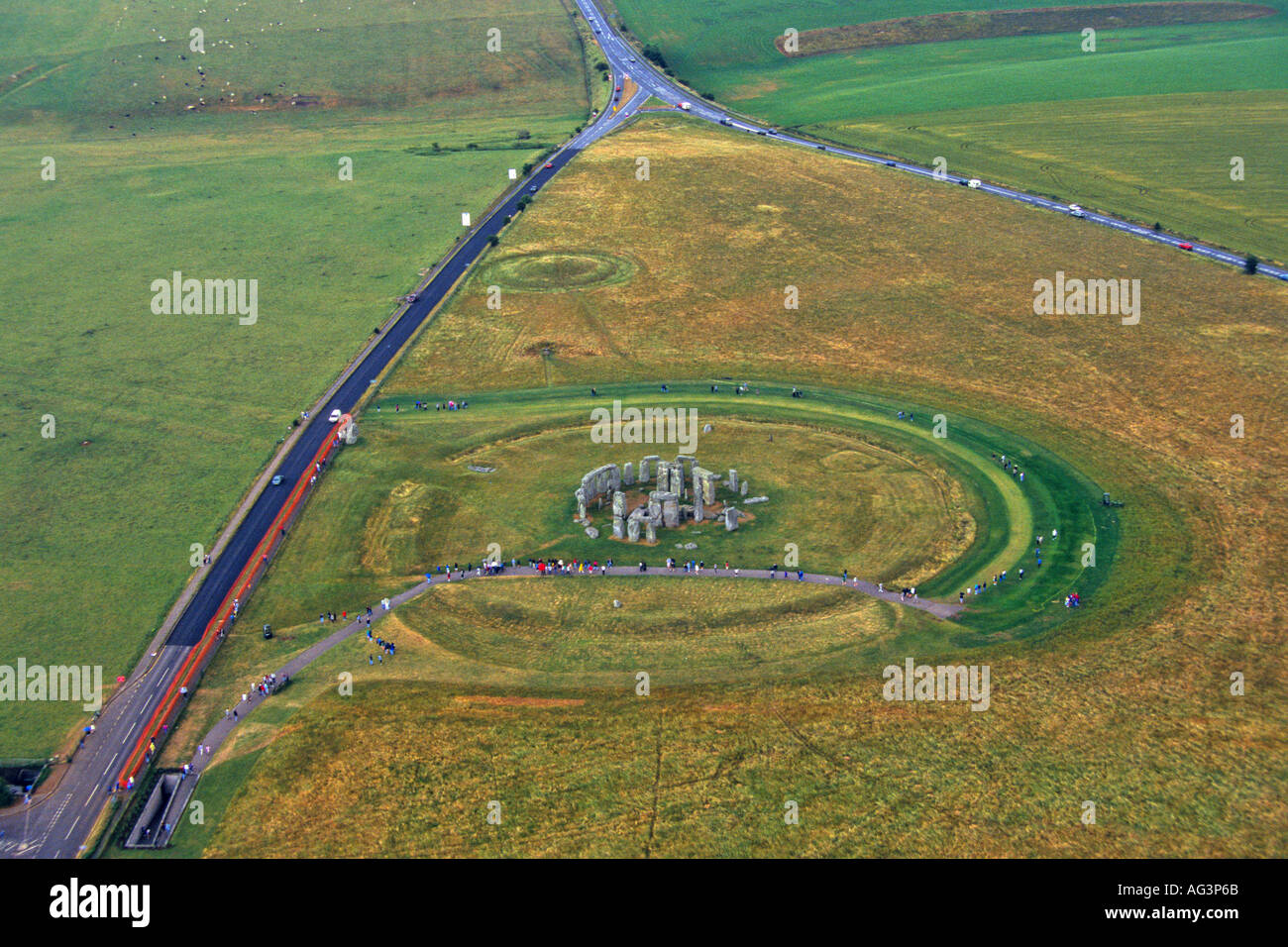 Aerial View Stonehenge Wiltshire England Banque d'image et photos - Alamy