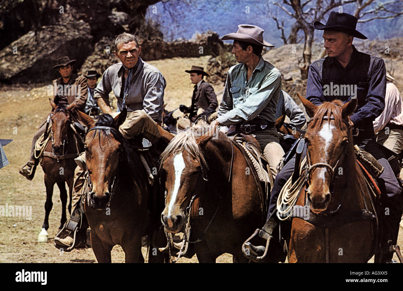 Le magnifique film avec sept 1960 UA à front de gauche Steve McQueen et