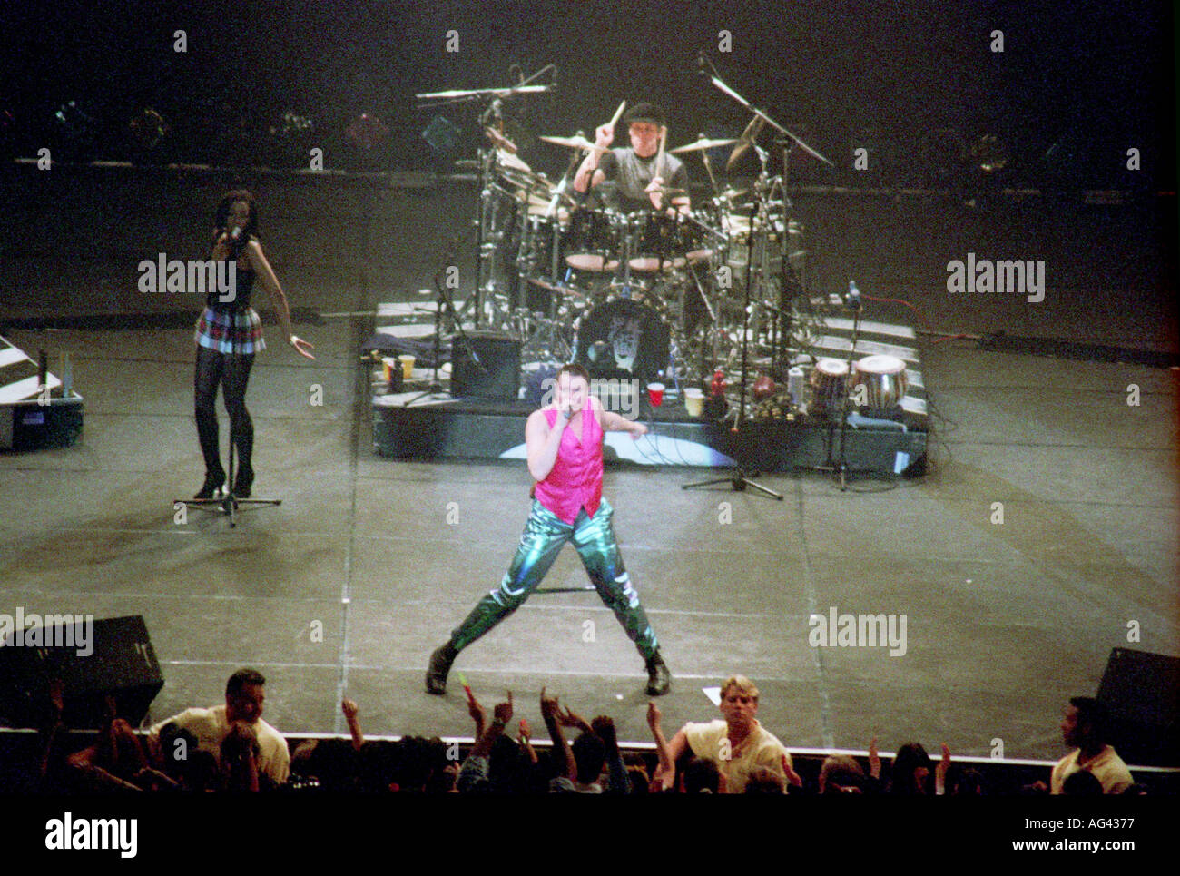 Music Band Duran Duran en concert à Hong Kong Banque D'Images