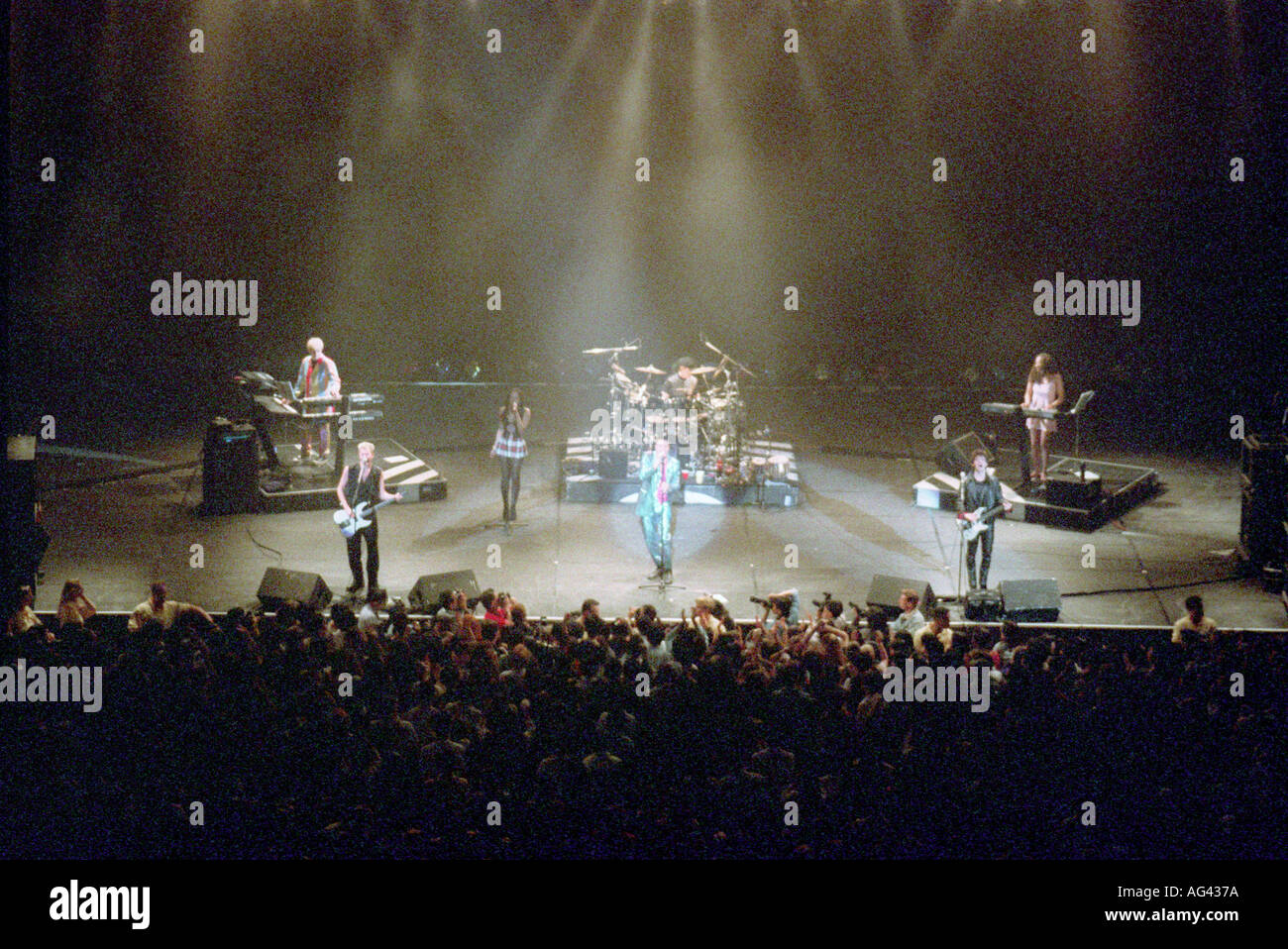 Music Band Duran Duran en concert à Hong Kong Banque D'Images