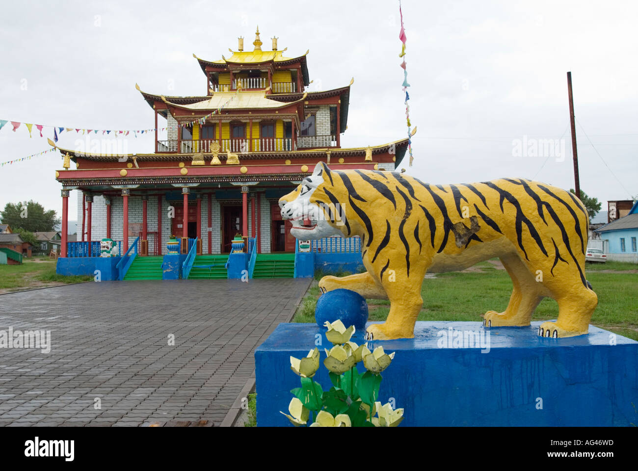 Involginsk Datsan monastère ou près d'Oulan-oudé Sibérie Russie Banque D'Images