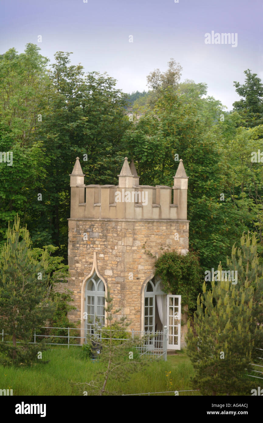 Une folie OU MAISON D'ÉTÉ À LONGBOROUGH FESTIVAL OPERA GLOUCESTERSHIRE UK Banque D'Images