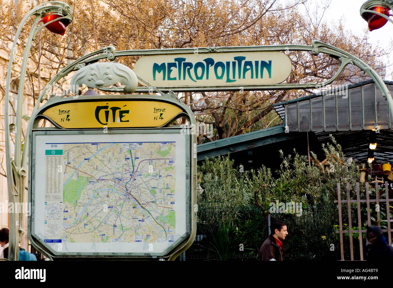 Paris Metro sign Banque D'Images