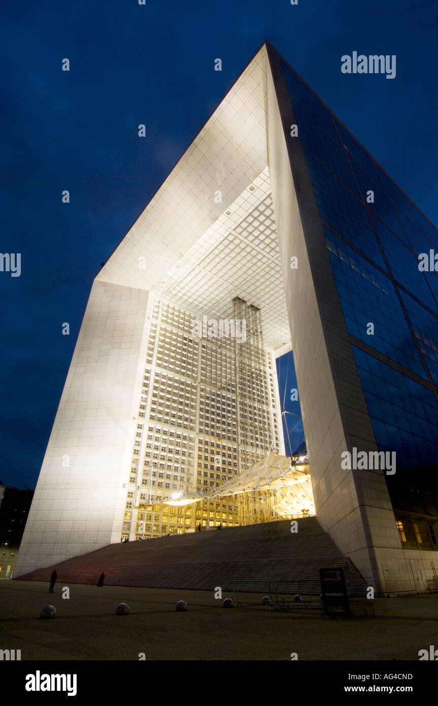 Grande Arche de La Défense Paris Banque D'Images